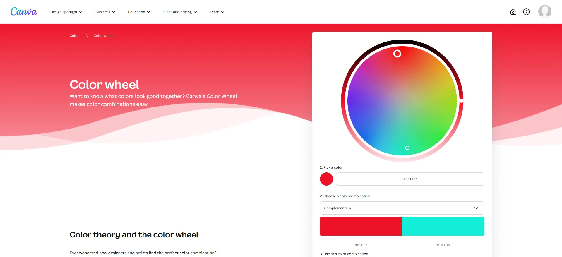 Color wheel - Canva Colors